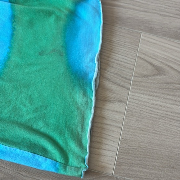 $160 Arthur Apparel Ring Green and Blue Spotted Flare Out Pants 0097 - Picture 8 of 10